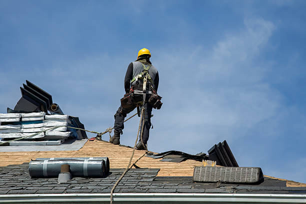 Professional Flat Roof Repair technician working in Arcanum, OH